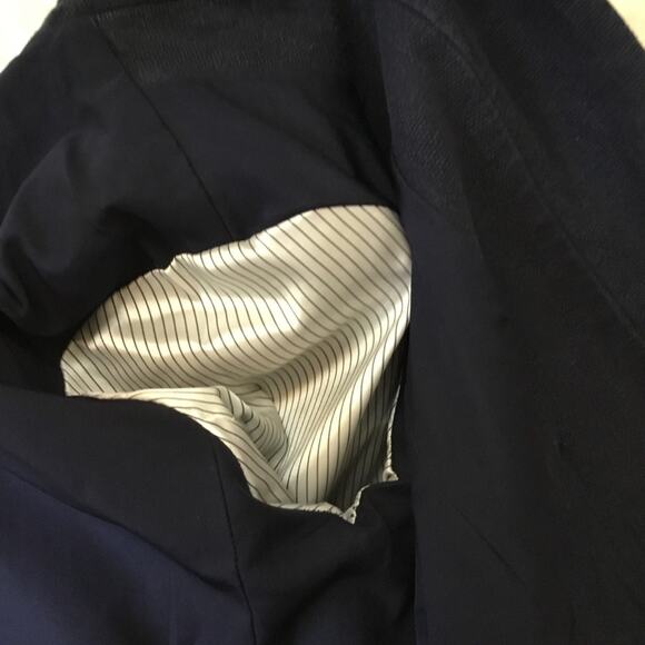 Loft Navy Cropped Lined Blazer - Picture 10 of 12